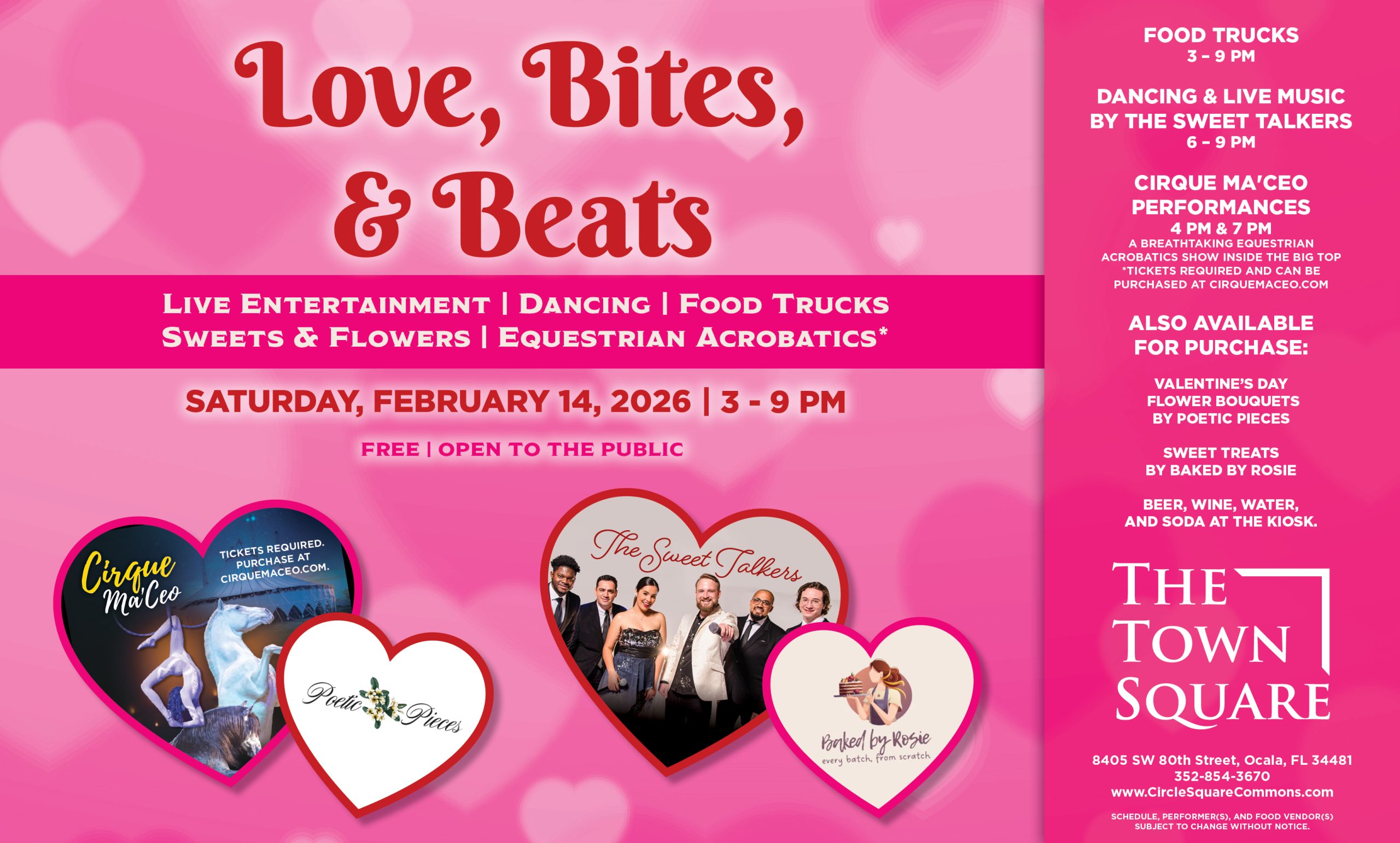 Love, Bites, and Beats Event at The Town Square in Circle Square Commons