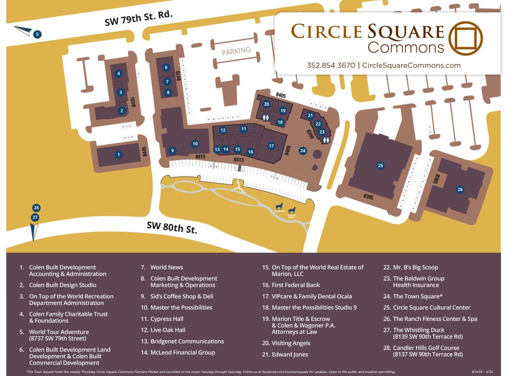 Circle Square Commons Overview map