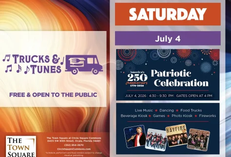 July 4 at The Town Square, Ocala, FL.